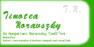 timotea moravszky business card